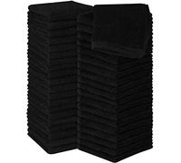 Utopia Towels - Juego de Toallas de Algodón - 100% Algodón Ring Spun, Altamente Absorbentes, Toallas Faciales Suaves (30 x 30 cm) (60 Paquetes, Negro)