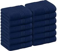 Utopia Towels - Juego de Toallas de Lujo 30 x 30 CM - Toallas de Franela Altamente absorbentes (Paquete de 12) (Marineblau)