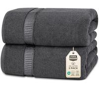 Utopia Towels - Pack de 2 Toallas de Baño Jumbo de Lujo (90 x 180 CM) - 100% Algodón Ring Spun, Altamente Absorbente, Suave y de Secado Rápido (Gris)