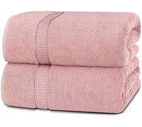 Utopia Towels - Pack de 2 Toallas de Baño Jumbo de Lujo (90 x 180 CM, Negro) - 100% Algodón Ring Spun, Altamente Absorbente, Suave y de Secado Rápido (Rosa Polvoriento)