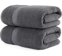 Utopia Towels - Toallas Baño Grandes 80 x 200 cm (Paquete de 2) (Gris)
