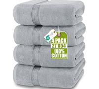 Utopia Towels - Toallas de Baño (Paquete de 4, 69 x 137 cm) (Gris Frio)