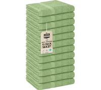 Utopia Towels Toallas de salón, no aptas para lejía, de algodón, 40,6 x 68,6 cm, Muy absorbentes para Manos, Gimnasio, Belleza, SPA y Cuidado del Cabello en casa, Paquete de 12, Verde Salvia