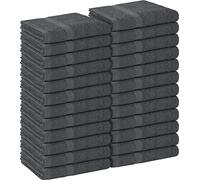 Utopia Towels Toallas de salón, no aptas para lejía, de algodón, 40,6 x 68,6 cm, Muy absorbentes para Manos, Gimnasio, Belleza, SPA y Cuidado del Cabello en casa, Paquete de 24, Gris
