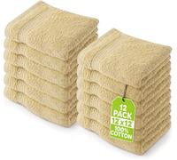 Utopia Towels - Toallas Lavabo Paquete de 12 (30 x 30 cm) (Champán)