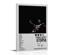 Utopia-Travis Scott - Lienzo decorativo para pared, adecuado para dormitorio, comedor y sala de estar, hermosas obras de arte son un gran regalo para amigos, estilo marco, 20 x 30 cm