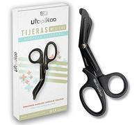 Utopikoo® Tijeras Enfermeria -Tijeras Punta Roma-Tijeras Vendaje para la Enfermera en Apuros, Tijeras Medicas con ángulo especial-Regalo Accesorios y Salvabolsillos Enfermeria