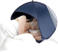 UTOVQZOJP Tienda for Dormir con Cabeza Plegable, Cubierta de Dosel Opaca a Prueba de luz emergente, Tienda de campaña portátil a Prueba de Viento for Descanso Diario y Uso en Viajes