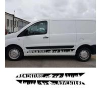 UTOYA Pegatinas para Coche, calcomanía de Aventura para Furgoneta Camper, aptas para Peugeot Expert Traveller, Citroën Jumpy Dispatch, Fiat Scudo, Accesorios para Coche.