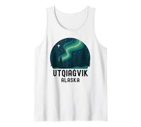 Utqiagvik Alaska Aurora Ártico Aurora Northern Lights Inupiat Viaje Camiseta sin Mangas