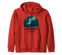 Utqiagvik Alaska Aurora Ártico Aurora Northern Lights Inupiat Viaje Sudadera con Capucha
