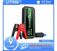 UTRAI 20000mAh arrancador de batería de coche banco de energía 6000A refuerzo de coche dispositivo de arranque de emergencia automático arranque de batería para gasolina diésel 6000A Jump starter