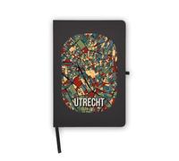 Utrecht - Cuaderno de viaje con mapa de la ciudad de los Países Bajos, páginas en blanco, cubierta de piel sintética, planificador, diario, cuaderno de trabajo