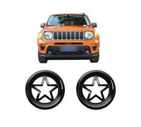 UTSKWD Cubiertas for faros de coche | Rejilla inferior for faros antiniebla de parachoques delantero | Anillo decorativo inferior for intermitentes | Accesorio compatible con Jeep Renegade 2019-2021(L