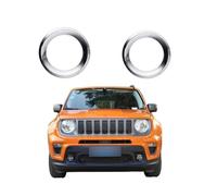 UTSKWD Cubiertas for faros de coche | Rejilla inferior for faros antiniebla de parachoques delantero | Anillo decorativo inferior for intermitentes | Accesorio compatible con Jeep Renegade 2019-2021(L