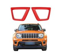 UTSKWD Cubiertas for faros de coche | Rejilla inferior for faros antiniebla de parachoques delantero | Anillo decorativo inferior for intermitentes | Accesorio compatible con Jeep Renegade 2019-2021(T