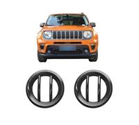 UTSKWD Cubiertas for faros de coche | Rejilla inferior for faros antiniebla de parachoques delantero | Anillo decorativo inferior for intermitentes | Accesorio compatible con Jeep Renegade 2019-2021(L