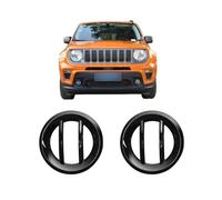 UTSKWD Cubiertas for faros de coche | Rejilla inferior for faros antiniebla de parachoques delantero | Anillo decorativo inferior for intermitentes | Accesorio compatible con Jeep Renegade 2019-2021(L