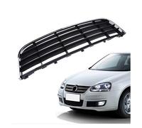 UTSKWD Rejilla de ventilación inferior del parachoques delantero central con moldura cromada | Compatible con Volkswagen Jetta Bora Golf Mk5 2005-2010