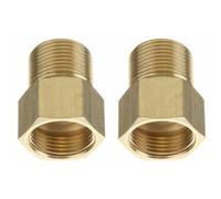 UTTASU 2 adaptadores de rosca de manguera M22 macho a M22 de 14 mm hembra para Karcher, Bosch, Nilfisk, accesorio de latón de 4500 PSI, acoplador métrico de conexión rápida para sistemas de limpieza