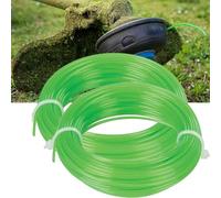 UTTASU 2 piezas de hilo de 2 mm de diámetro 15 m de longitud verde de nailon de repuesto para jardín, césped, agricultura, paisajismo, total 30 m