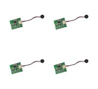 UTTASU 4 módulos de interruptor controlados por voz fuera de línea AI 3,7 V para luz nocturna CC 3 V-5 V distancia de detección 5 m máx. 5 W carga verde placa de circuito impreso