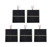 UTTASU 5 paneles fotovoltaicos resistentes de 54 x 54 mm para condiciones climáticas adversas