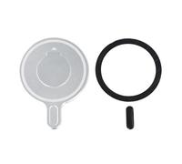 UTTASU Abrazadera de aluminio para DJI Osmo Mobile 7P/7, adaptador de montaje magnético con agarre fuerte, soporte plateado compacto para estabilizador de cardán y videografía