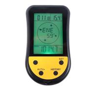 UTTASU Altimetro digital con retroiluminación LCD, barómetro, termómetro, previsión meteorológica, 256 registros de memoria, -2296 ~ 29500 ft, 350-1100 hPa, -5 ~ 50 °C, 12/24 horas, calendario, para