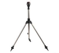 UTTASU Aspersor giratorio automático de jardín con trípode ajustable en altura Boquilla de riego de 360 grados para sistema de riego de césped Cobertura de riego de plantas al aire libre