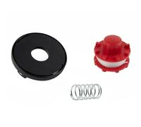 UTTASU Bobina de repuesto con bobina de hilo para Einhell GE-CT 36/30 Li E Solo Agillo 36/255 BL, hilo de 2 mm x 8 m, incluye muelle y cubierta