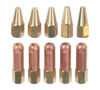 UTTASU Boquilla de soplete de propano y acetileno H01-2, 10 piezas, para soldadura de oxígeno, propano, acetileno, gas map, gas licuado, carbón, rosca M6x1