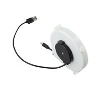 UTTASU Cable de carga automática para Android y Type-C, 1,2 m y 3 m, enrollador de cable con cubierta protectora, portátil, 5 V = 2 A