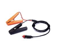 UTTASU Cable de carga de batería de 12 V con pinzas de cocodrilo, cobre estañado 16 AWG, 1,75 m, PVC resistente, para coche, caravana, motocicleta, barco y panel solar, color naranja/negro