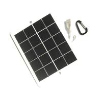 UTTASU Cargador solar de 6 W 5 V con puerto USB, alta eficiencia y tamaño compacto para camping, iluminación de jardín y pequeños dispositivos de CC