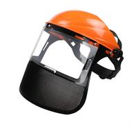 UTTASU Casco protector de malla de cara completa | Casco de seguridad para jardín con visera de malla de cara completa, sombrero forestal ajustable para cortador de cepillo, tala y trabajo de