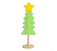 UTTASU Centro de mesa de felpa para árbol de Navidad para decoración de mesa de vacaciones que añade un toque alegre de temporada (verde, 32 cm)