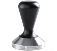 UTTASU Coffee Tamper 304 Base de acero inoxidable ergonómico mango de aleación esmerilada parte inferior lisa varios tamaños negro plata profesional para BARISTA Espresso herramienta para el hogar y