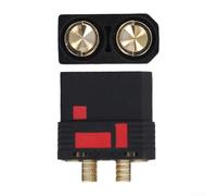 UTTASU Conector resistente a la batería QS8S+ con diseño antiestático a prueba de chispas para conexiones de alta corriente e inversas no polarizadas nominal 600 V y 130 A 200 A (hembra negra)