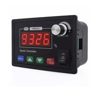 UTTASU Controlador de velocidad de motor CC para motores de cepillo de 12 V-55 V, corriente máxima de 40 A, pantalla digital de 4 dígitos y control de doble perilla/tecla, rotación bidireccional hacia