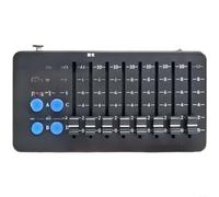 UTTASU Controlador DMX512 de 32 canales con función inalámbrica | 3000 mAh para batería, memoria programable, 8 deslizadores, carga tipo C, ideal para iluminación de escenario de DJ