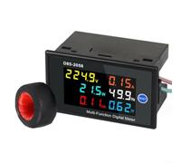 UTTASU D85-2058 - Voltímetro digital monofásico para automatización industrial, CA 40-300 V/200-450 V con pantalla LCD, mide voltaje corriente potencia factor de energía para energía (AC40-300 V)