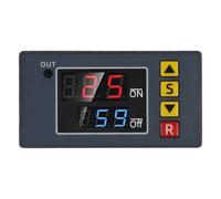 UTTASU DC 12V Zeitverzögerungsschalter 10A, Programbares Digital-Timer-Module mit LED-Anzeite, Zyklus-Zeitschaltrelais 0-999s/min/h für Licht Wasserpumpe Motor