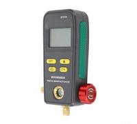 UTTASU DY518 Manómetro digital para reparación de aire acondicionado automotriz, manómetro con función de vacío, base de datos de refrigerante 89, cálculo de sobrecalentamiento e hipotermia, pantalla