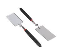 UTTASU Espejo de inspección telescópico, espejo mecánico telescópico rectangular con rotación de 360° y mango retráctil, agarre antideslizante de acero inoxidable para mecánicos e inspectores, 2