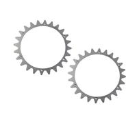 UTTASU Estacas robóticas de acero inoxidable para cortacésped Worx Landroid L modelos (WR153E/WR155E/WR147E.1/WR148E), kit de tracción de 2 piezas con 12 tornillos Torx avellanados, rueda de 220 mm