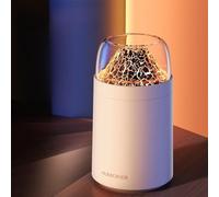 UTTASU Flame Mountain - Humidificador USB para aromaterapia, depósito de 300 ml, niebla de 35 ml/h, silenciosa por debajo de 25 dB, mini difusor para oficina y dormitorio