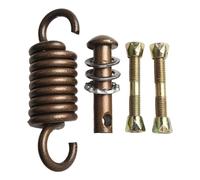 UTTASU Gancho de resorte para silla colgante resistente con pestillo giratorio de 360° para sillas de huevo, columpios y soportes de hamaca, capacidad de 250 kg, marrón o blanco, 1 paquete