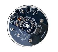 UTTASU IN-18 - Juego de construcción de reloj Nixie, kit electrónico retro con mecanismo de cuarzo, pantalla de 12/24 horas y memoria de apagón, reloj de mesa para escritorio y decoración de oficina