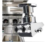 UTTASU Interruptor de control de pedal de suelo de cobre, válvula de grifo para lavabo, agua fría